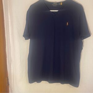 Ralph Lauren Men's Navy V-Neck Tee